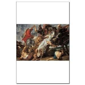  Lion Hunt Hunting Mini Poster Print by  Patio 