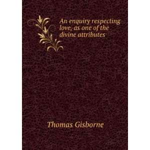   love, as one of the divine attributes Thomas Gisborne Books