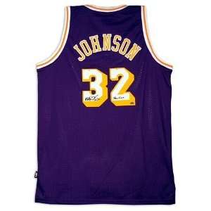   Johnson Signed Lakers Jersey Inscribed Showtime