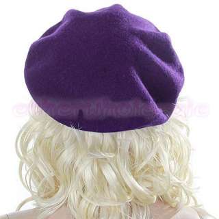   mens womens Classic French Artist Beret Beanie Hat Cap 7 Colors Sale
