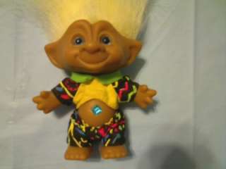 ACE NOVELTY CO. 5 TREASURE TROLL DOLL IN OUTFIT  