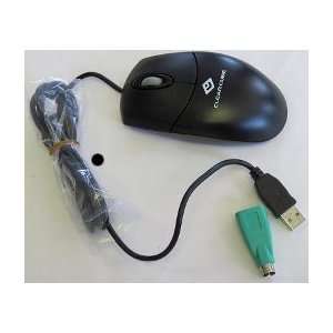  Clear Cube USB Mouse with Ps/2 Adapter 