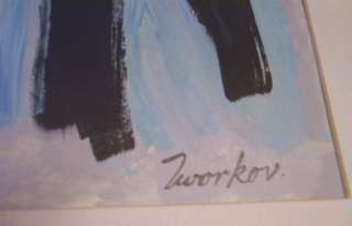 Orig Jack Tworkov Oil Painting Abstract 1950s Signed  