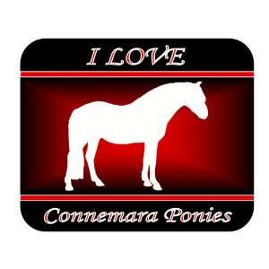  I Love Connemara Pony Horses Mouse Pad   Red Design 