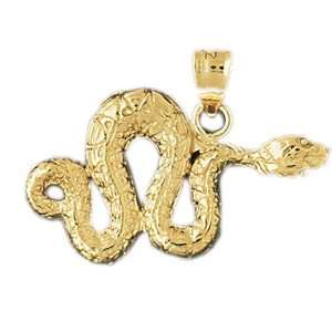   Gold Pendant Boa Constrictor Snake 3.2   Gram(s) CleverEve Jewelry