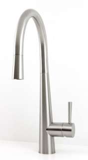 Solid Brass Kitchen Faucet with Brushed Nickel Finish  