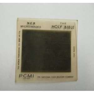  Micro Printed The Holy Bible Slide (NCR Mircoimages 