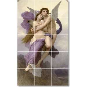  William Bouguereau Mythology Shower Tile Mural 13  18x30 