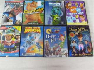 Huge Lot of 140 Kid DVD Movies Thomas the Train Nemo Wiggles Spongebob 