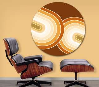 GROOVY 36 ROUND WALL HANGING Eames Era Mid Century Vintage Style 60s 