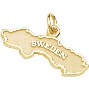  Rembrandt Charms Sweden Charm, 10K Yellow Gold Jewelry