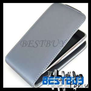  GRAY Leather case cover skin silicone for iPhone 3G 3GS 