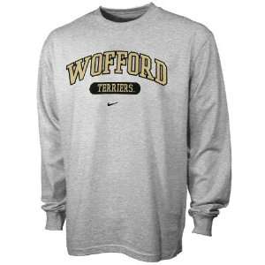  Nike Wofford Terriers Ash Classic Arch Logo Long Sleeve T 