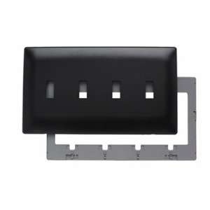  Four Gang Four Toggle Openings Screwless Wall Plate in 