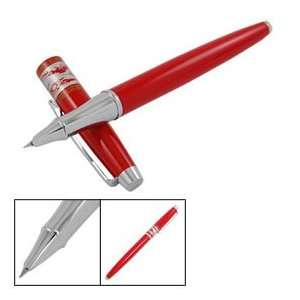  Alloy Barrel 0.5mm Hooded Nib Writing Fountain Pen Red 