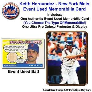  Mets Keith Hernandez Event Used Memorabilia Card   KEITH HERNANDEZ 