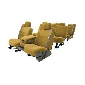  Coverking Velour Custom Fit Seat Covers   Beige, Front Row 