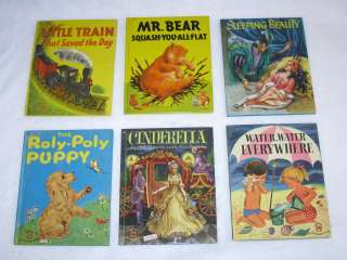 COLLECTION OF 12 VINTAGE WONDER BOOKS for Children circa 1950s  
