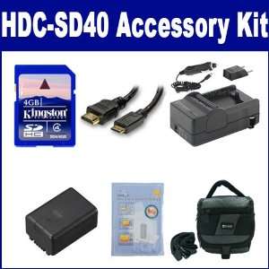 Panasonic HDC SD40 Camcorder Accessory Kit includes SDVWVBL090 