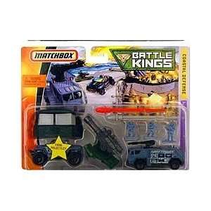   Matchbox Battle Kings Coastal Defense Playset Military: Toys & Games