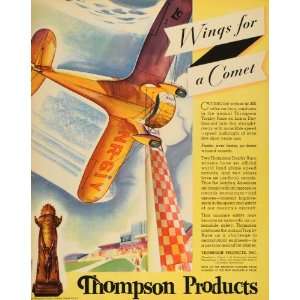  1935 Ad Thompson Products Car Chassis Part Plane Jicha 