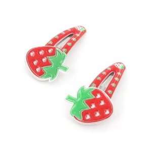   Toddler/Girl Cute Strawberry Design Hair Clip (6179 5): Toys & Games