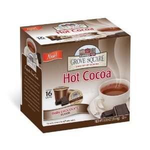 Grove Square Hot Cocoa Cups, Dark,Single Serve Cup for Keurig K Cup 