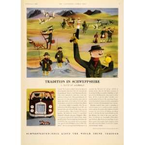 1963 Ad Schweppes Schweppshire Animals George Him   Original Print Ad