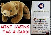 TY BEANIE BABY Cubbie BEAR 9/6/97 SPORTS COMMEMORATIVE! Cubs Mets at 