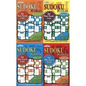  Sudoku Puzzle Books (Four Pack) Kappa Series # 173, 174 