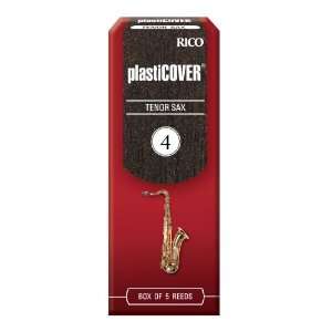  Rico Plasticover Tenor Sax Reeds, Strength 4.0, 5 pack 