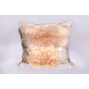  Deluxe Comfort Alpaca Fur Pillow, Beige