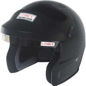  G Force 3000MEDBK Phenom Black Medium Open Face Racing Helmet 