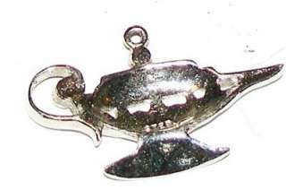 Large Genie Magic Lamp Sterling Silver Charm Fab  