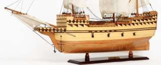 Mayflower 1620 Plymouth Pilgrims Wooden Ship Model 31 Built Sailboat 