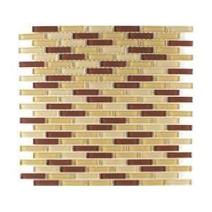  Sandstorm Glass Tile Narrow Brick Tile Blend