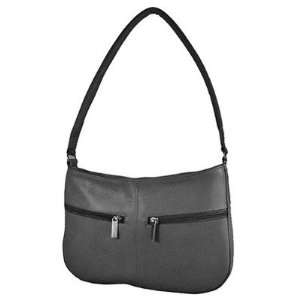 David King 1001 Small Top Zip Shoulder Bag Color: Black