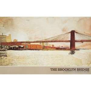  Brooklyn Bridge, Late Afternoon A Poster Print
