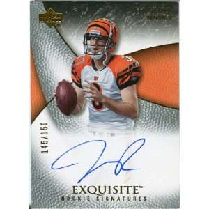   Exquisite Collection #80 Jeff Rowe Autograph /150 Sports Collectibles