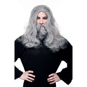  Wizard Wig and Beard Set Grey Toys & Games