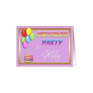  Abby Birthday Party Invitation Card: Toys & Games