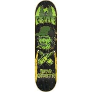 Creature David Gravette Powerply Drunken Head Skateboard Deck   8 x 