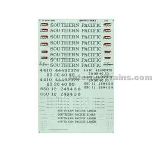   Steam Locomotive Decal Set   Southern Pacific (SP) Daylight 1940 50