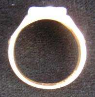 Vintage Mens 10k Yellow Gold Masonic Emblem Ring sz 9.5  
