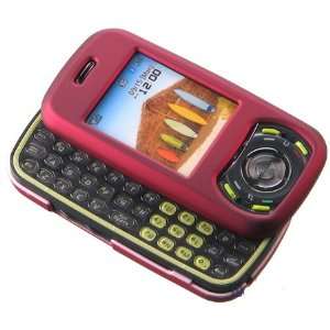  Rubberize Red Snap on Skin Cover Case for Pantech Matrix 