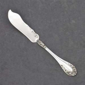 Rose by Wallace, Sterling Master Butter Knife, Flat Handle:  