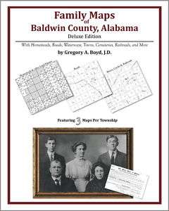 Family Maps Baldwin County Alabama Genealogy AL Plat  