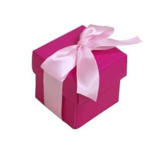   100 Fuchsia FUSHIA Wedding Favor GIFT BOX Paper Boxes: Home & Kitchen