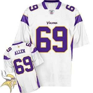Minnesota Vikings #69 Jared Allen White Nfl Football Authentic Jersey