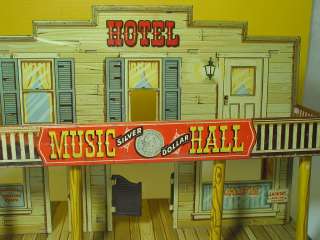 MARX ROY RODGERS MINERAL CITY TIN WESTERN PLAYSET TOWN!  